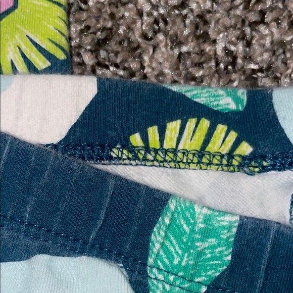 Cat & Jack Kids Floral Leggings - Blue, Pink, Green - Picture 5 of 5